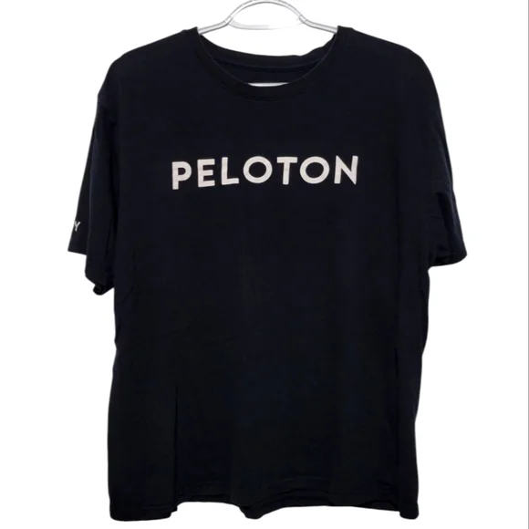Peloton Women's Black Short Sleeve Graphic T-Shirt XL - Picture 1 of 3